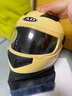 AD新国标电动车头盔男女士四季通用电瓶车安全帽男款冬季保暖围巾全盔女款防雾轻便3C认证摩托车头盔 新国标B【米黄】透明 实拍图