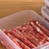 sungsa日本进口抗菌冷冻小肉盒水果盒冰箱饺子收纳盒葱姜蒜保鲜盒食品级 抗菌款900ml*2个装 实拍图