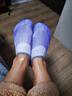 KUS室内健身鞋瑜伽鞋专用跳操跳绳跳舞静音防滑软底运动鞋瑜伽垫 三拼紫【升级加厚】 36 实拍图