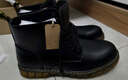 马登男士马丁靴秋冬加绒工装靴英伦风黑色休闲皮鞋男通勤百搭真皮靴子 黑色 [软皮/6孔]加绒版 45 男码 实拍图