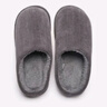 热风【商场同款】冬季纯色黑灰保暖加厚包头拖鞋棉拖男士时尚拖鞋 09灰色 43-44 实拍图