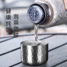 水宜生纯钛保温杯钛杯抑菌保鲜双层高档旅行壶闷茶杯温显抗菌随行水杯 流光银480ml 实拍图