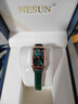 尼尚（Nesun）【进口机芯】女士手表小表盘方形送女友 石英手表女 情人节礼物 绿带 实拍图