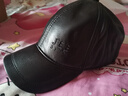 吉普（JEEP）羊皮帽子男士秋冬保暖防寒棒球帽休闲鸭舌帽中老年休闲百搭皮帽 实拍图