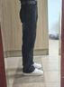 7家优品 牛仔裤男士夏季美式复古高街休闲直筒修身百搭微喇长裤子男 常规 HCFS-2002黑色 S 实拍图