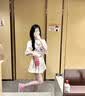 邦帛世百褶裙女春夏新款高腰显瘦a字短裙子半身裙日系学生防走光jk短裙 A字百褶裙短裙【白色】 M 适合90-100斤 实拍图