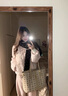 雅黛丝薇韩系甜美短款羽绒棉服女冬季新款蝴蝶结刺绣设计感保暖棉衣外套女 粉色刺绣 S 实拍图