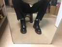 马登工装经典复古马丁靴男英伦风通勤百搭靴子加绒高帮男士休闲皮鞋春 经典黑色 【硬皮光面6孔】 44 (270mm) 男码 实拍图