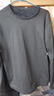 保暖内衣男士秋衣打底衫内衫男装长袖加绒加厚圆领t恤上衣秋冬款 深灰色 XL 实拍图