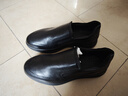 爱步（ECCO）休闲乐福鞋 春夏男士商务耐磨增高一脚蹬皮鞋豆豆鞋 雅仕207144 黑色20714401001 41 实拍图