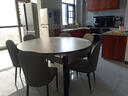 晨巢 岩板餐桌 实木餐桌椅组合现代简约可伸缩折叠吃饭桌子餐厅家具 黑灰框架哑光雪山白-111皮椅款 1.5米一桌六椅-12MM岩板厚度 实拍图