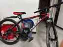 凤凰（Phoenix） 山地自行车成年人男士女士学生变速减震油刹线刹山地车自行车 黑红/铝合金车架/蓝图定位 26寸（身高160-180左右） 30速数字指拨/默认线碟可改油碟 实拍图
