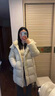 美力城暖天鹅泡芙羽绒服中长款女高端90鹅绒加厚外套保暖157 白色 XL （140-155斤） 实拍图