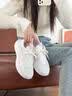 回力官方女鞋秋季飞织运动鞋女2026鞋子女跑步鞋女 白粉 37 实拍图
