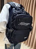 Edison高中生书包大容量初中大学生双肩包两用旅行背包2485-1黑色 实拍图