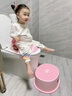 ONLYOU BABY儿童马桶圈大号坐便器男孩女宝宝专用坐垫婴儿便盆梯小孩厕所辅助 维尔粉-硅胶软垫马桶圈+踩脚凳 【免安装】全包胶靠背（送挂钩） 实拍图