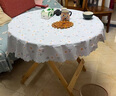 梦蜓圆桌布防水防油圆形轻奢高级免洗pvc餐桌垫布茶几桌布140*140cm 实拍图