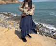 雪中飞轻薄短款羽绒服打底女小V领鸭绒保暖舒适短外套 卡其色 L 实拍图