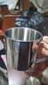 欧乐多（Olodo）304不锈钢水杯带盖幼儿园学生口杯带手柄杯子儿童水杯家用 学生款带盖(10cm ) 实拍图