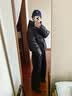 太平鸟女装羽绒服连帽泡芙冬保暖面包服外套 黑色1短款 XS 实拍图