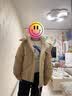 鸭鸭（YAYA）王一博泡芙羽绒服男女同款2026年秋短款连帽时尚休闲保暖情侣外套 中国红色 L /175 (建议125-140斤) 实拍图