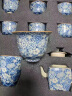 汉帝唐韵 描金青花瓷茶具套装办公室家用高档茶杯公道杯茶杯整套景德镇茶具 浪海奔翔16头茶具套装 实拍图