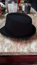 苏木佰（SOMUBAY）上海滩礼帽男士老人中老年爷爷老头帽子春秋爸爸帽英伦复古绅士帽 黑色【四季款】 均码(头围58左右)一般都合适 实拍图