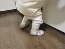 巴拉巴拉童鞋儿童学步鞋男宝女宝宝宝秋季阿甘鞋防滑时尚婴儿鞋子 白灰色调00312 20码 实拍图
