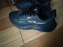 鸿星尔克跑鞋男加绒款秋冬季新款缓震加棉运动鞋子男鞋保暖棉鞋跑步鞋流星 正黑 39 实拍图