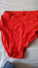 三枪内裤男纯棉高腰宽松透气亲肤男中老年罗纹全棉裤头三角裤[3条装] 大红+大红+大红 3XL 实拍图