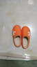 儿童棉拖鞋秋冬爆款加绒保暖毛毛鞋男女童防滑室内居家棉鞋 桔色 40.5 内长25cm 实拍图