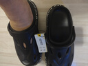 利达妮（TZLDN）洞洞鞋男士夏季外穿户外防滑防臭eva凉鞋踩屎感沙滩包头凉拖鞋男 暗夜黑 45-46 【标准码】 实拍图