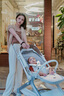 辣妈（hot mom）婴儿推车高景观可坐可躺折叠双向推车宝宝儿童手推车自由女王 麦田之吻/全镁合金+四段pu皮顶棚 实拍图