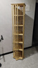木马人旋转书架落地一体置物架子书柜收纳柜子书桌简易储物博古架展示柜 【健康纯竹】原色-六层（360度旋转 加大钢圈） 实拍图