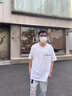鲁雅尔短袖t恤男美式欧美高街夏季重磅新款潮流时尚潮牌百搭宽松五分袖 白色 XL 【建议120-140斤】 实拍图