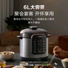 苏泊尔（SUPOR）电压力锅6L大容量2-10人家用电高压锅智能预约双胆多功能可开盖收汁一键排气电压力锅电饭煲电饭锅 高压双胆/9大功能 6L 实拍图