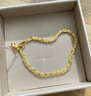 六福珠宝足金吉祥结黄金手链女款手饰 计价 B01G0014DS 4.83克(含工费290元)有延长链 实拍图