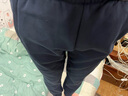 361°运动裤男秋冬季宽松保暖休闲裤直筒束脚针织长裤跑步裤子男 【束脚加绒】深墨蓝 S 实拍图