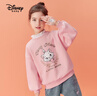 迪士尼（DISNEY）童装儿童女童卫衣不倒绒打底假两件加厚上衣22冬DB241AA06桔130 实拍图