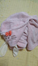 babycare婴儿浴巾暖绒洗澡巾带帽斗篷黑科技发热款翻糖斯莫兔105*105cm 实拍图