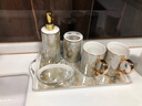 杜兰朵皇朝 欧式陶瓷卫浴套装浴室用品洗漱套装轻奢北欧简约卫生间漱口杯牙刷杯牙具套件 大理石纹杯子1个（普通包装） 实拍图