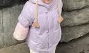 巴拉巴拉童装儿童羽绒服新中式冬装男童女童连帽国风外套 粉紫70023 100 实拍图
