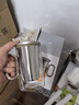 尚明铝盖高硼硅玻璃泡茶杯过滤茶杯茶水分离办公家用大容量透明茶杯 金灰色500ML 实拍图