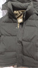 BOBBY BIZZ加厚保暖极寒连帽羽绒服男冬季短款2024新款95%白鹅绒黑色外套潮 黑色（男女同款） M 【115-130斤白鹅绒230g】 实拍图