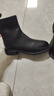 达芙妮瘦瘦靴女加绒低跟短靴女圆头百搭靴子4622607093 黑色（加绒） 37 实拍图