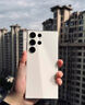 三星（SAMSUNG）Galaxy S23 Ultra原装手机壳 炫彩硅胶保护壳 手机套 墨绿色 实拍图