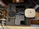贝尔金（BELKIN）苹果无线充电器 Qi2认证磁吸无线快充 iPhone15W快充 兼容MsgSafe快速充电 面板式三合一 WIZ022黑 实拍图