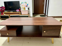 宜造（YIZAO）茶几桌客厅家用轻奢现代简易家用办公室茶台小户型阳台茶几桌子 双抽双门款-大杉胡桃色1.2m 实拍图