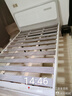 德满居 床 实木床 床现代简约 双人床白色北欧主卧轻奢全实木床婚床 静音床 1.5米*2.0米框架款 实拍图