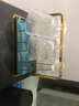 威尔基水杯杯子玻璃杯酒杯威士忌家用套装整套冰川杯网红啤酒杯具喝水杯 矮款冰川杯*6+金色杯架【7件套】 实拍图